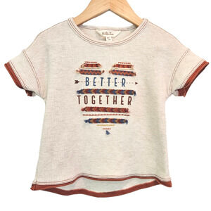 Matilda Jane Better Together Graphic Waffle TShirt Toddler Girl 2T